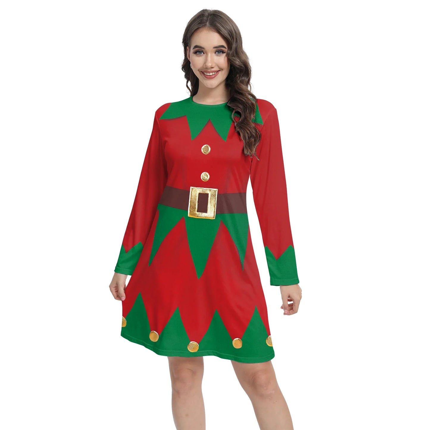 Christmas Maxy Costume Girls Xmas Santa Claus Dress Carnival Party Adults Family Matching Outfits Cosplay Clothing Xmas Gifts