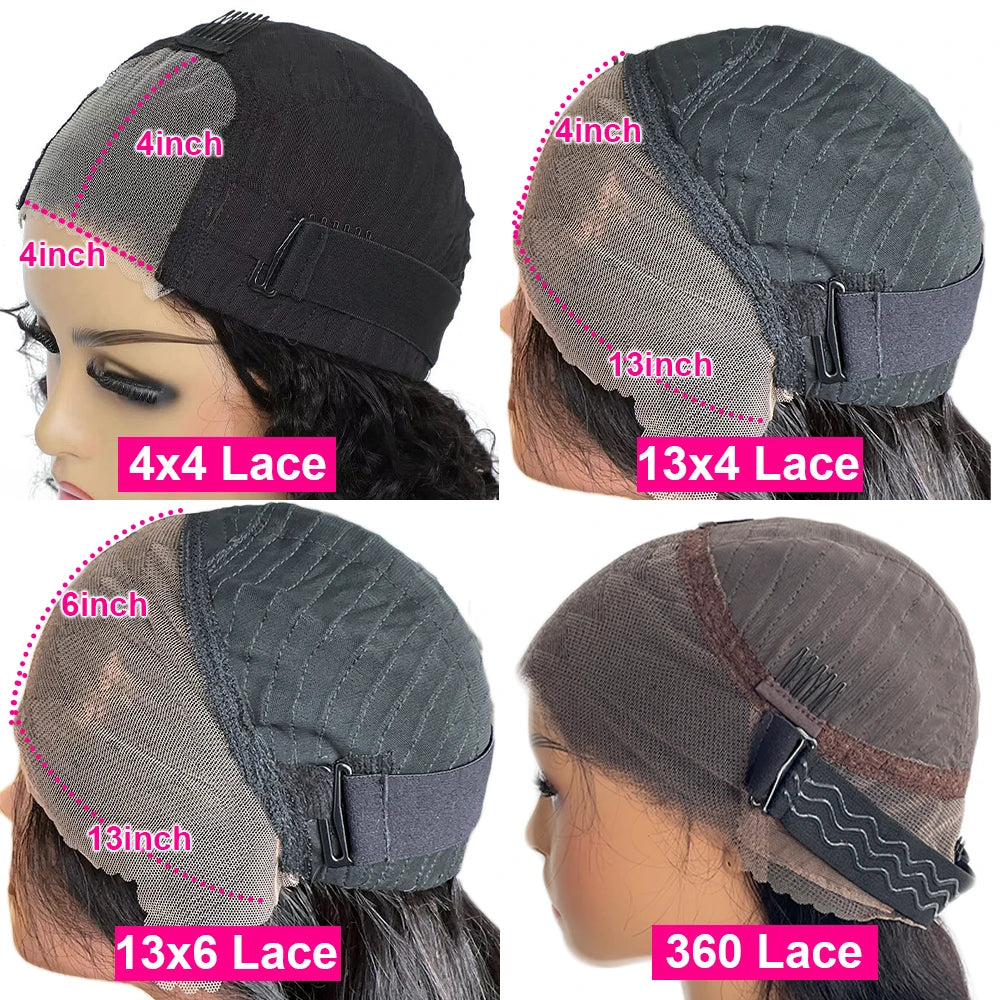 Maxy Glueless Wigs Human Hair Bouncy Curly 13×6 HD Lace Frontal Wigs 360 HD Transparent Lace PrePlucked For Women 4/350 Ginger Color