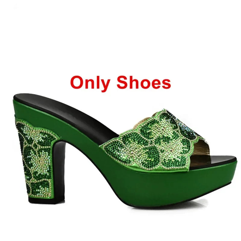 Maxy New Arrival Elegant Shoes and Bag Sets for Women African Matching Shoes and Bags Italian in Women Wedding Shoes Bride