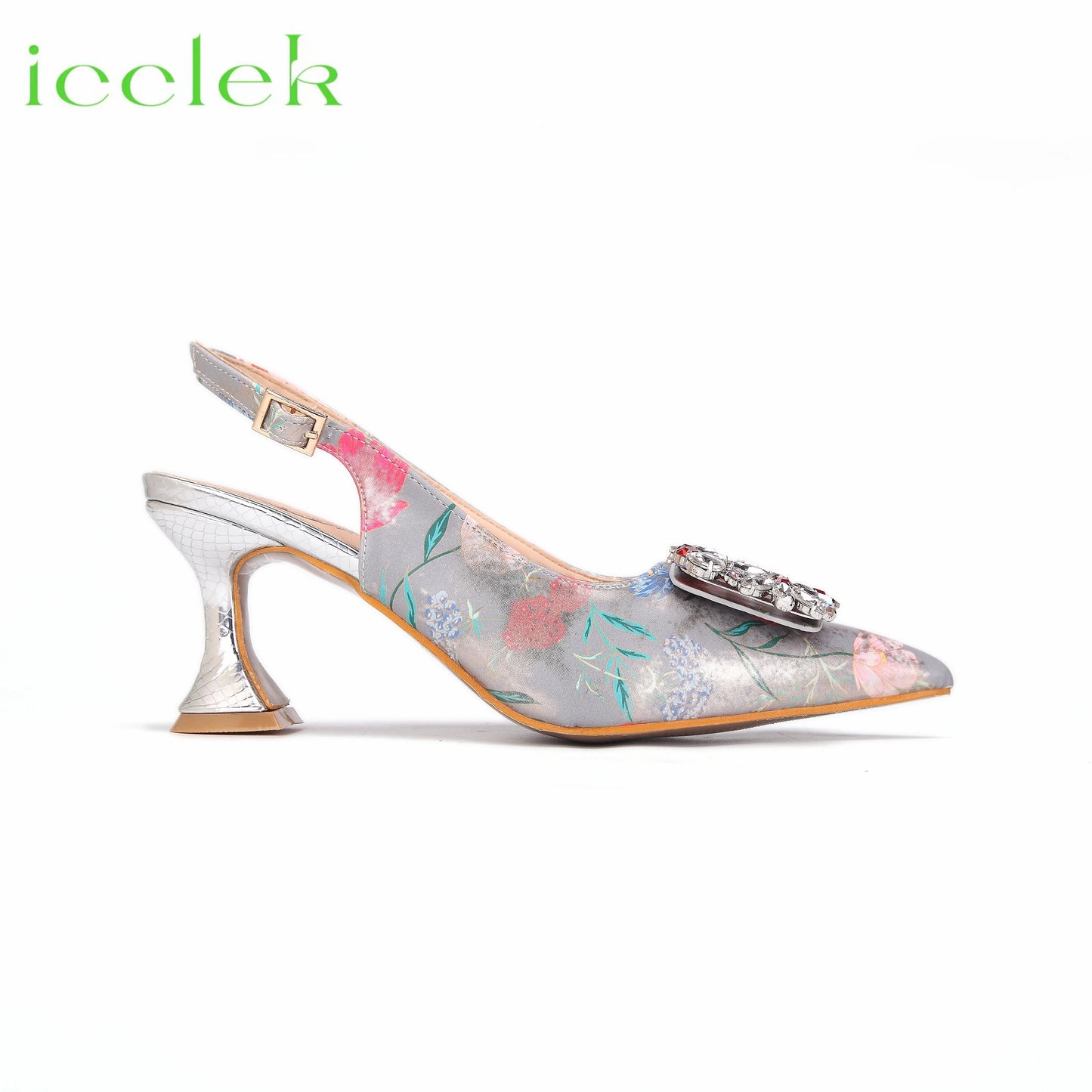 Maxy Silver Italian Design Noble Dual-Purpose Three-Dimensional Printing Flower Material Bag And Shoes For Nigeria Wedding Party