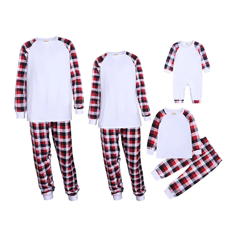 Christmas Pajamas Family Mother Kids Child Family Look Matching Outfits Suits Father Son Baby New Born Clothes Sets Tops+Pants