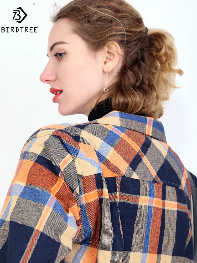 Maxy Women Plus Velvet Thicken Plaid Shirts Winter Warm Coat Jacket Brand Woman Clothes Fleece Tops Female Casual Outerwe T26701J