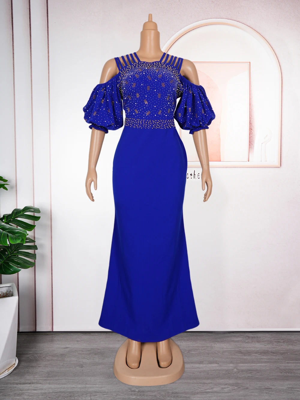 Amay Plus Size African Party Dresses for Women New Fashion Dashiki Ankara Wedding Evening Gown Elegant Turkey Muslim Maxy Dress