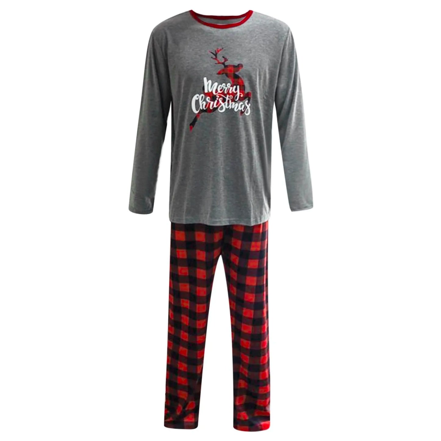 Reindeer Print Christmas Pajamas Family Elk Top Pants Family Matching Outfits New Years Pajama Sets Xmas Mom Dad Kids Sleepwear