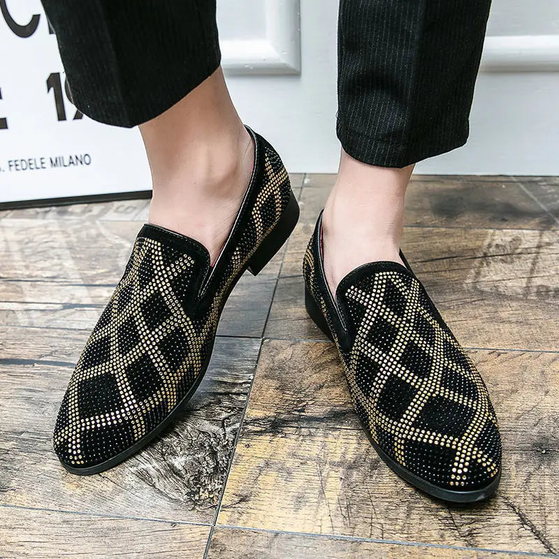 Amay Mocassin Men Dress Shoes Italian Designer Party Shoes for Men Formal Loafers Suede Shoes Men Mocassin Homme De Luxe Sapato