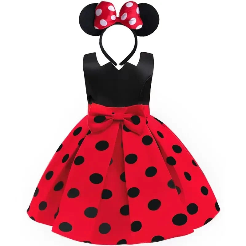 Maxy Halloween Baby Girls Minnie Mickey cos Dress Kids Cartoon Costume Toddler Children Party Birthday Ballet Clothes Princess Dress