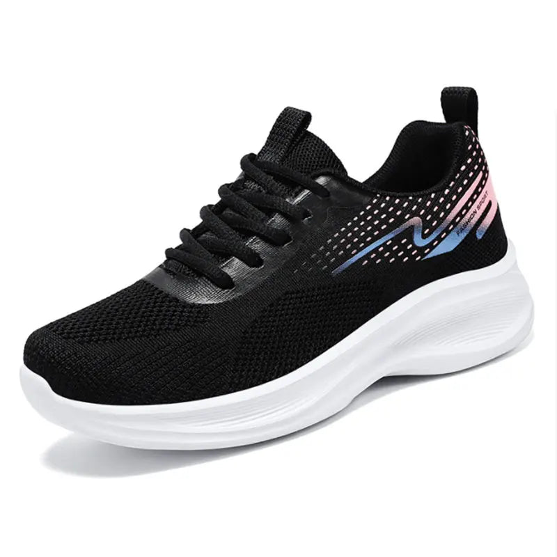 Maxy Breathable Lace-up Running Shoes for Women Sneakers with Lightweight Mesh Outdoor Sports Training Shoes Tennis Shoes For Female