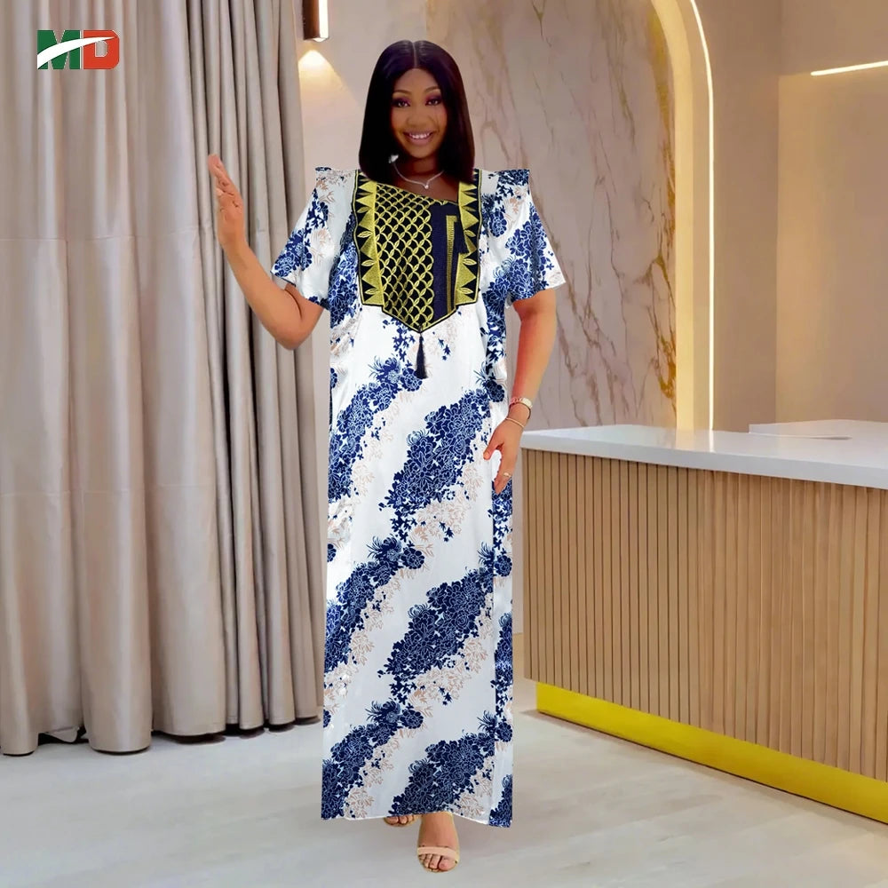 Maxy MD Abayas African Muslim Robe For Women Dubai Luxury Fashion Dress Evening Party Dresses Femme Boubou Djellaba Kaftan Wear
