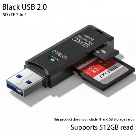 Maxy 2-in-1 Multi Functional USB 3.0 Card ReaderMicro SD TFMemoryCardReaderUSBFlashDrive CardreaderAdapter For PCLaptops Accessories