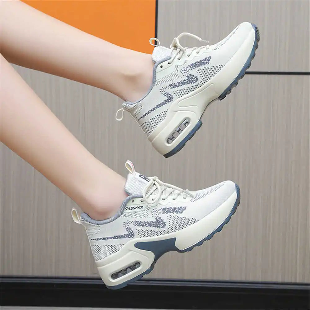 Maxy laces up knitting middle-aged women shoes Running sneakers 48 size husband boot due to women sport classical special YDX2