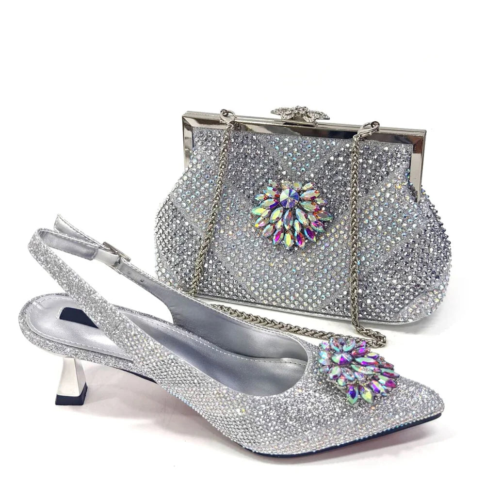 Maxy Fashion Shoes With Matching Bags For Wedding Women Shoes And Bag To Match For Parties Nigerian Shoes And Bag Set