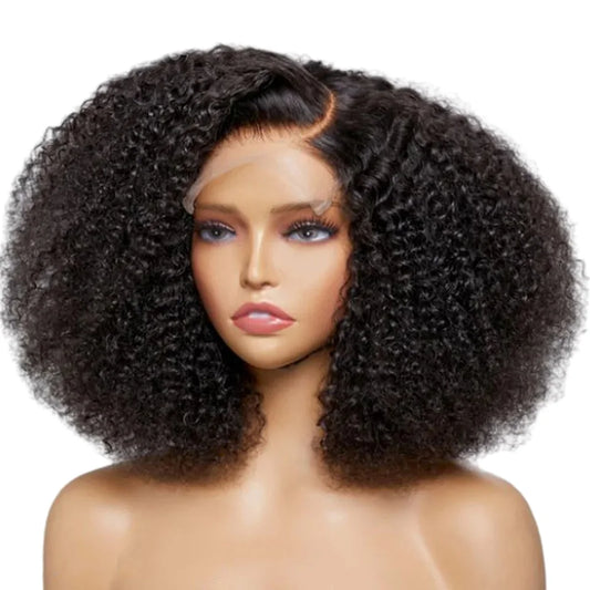 Maxy Curly Bob Kinky Curly Human Hair Wigs 13x6 HD Lace Frontal Wig For Women Raw Indian 250% Density Brazilian Wigs On Sale