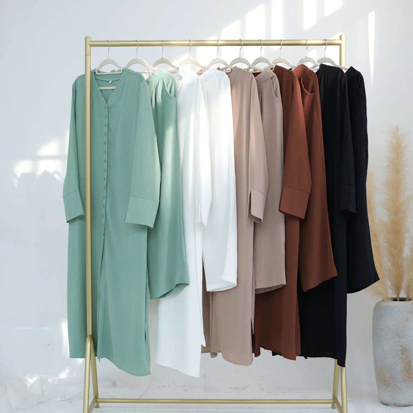 Maxy 2PCS Muslim Women Button Long Sleeve Tops Dress Pants Set Dubai Abaya Turkey Kaftan Arabic Outfits Eid Ramadan Islam Clothing