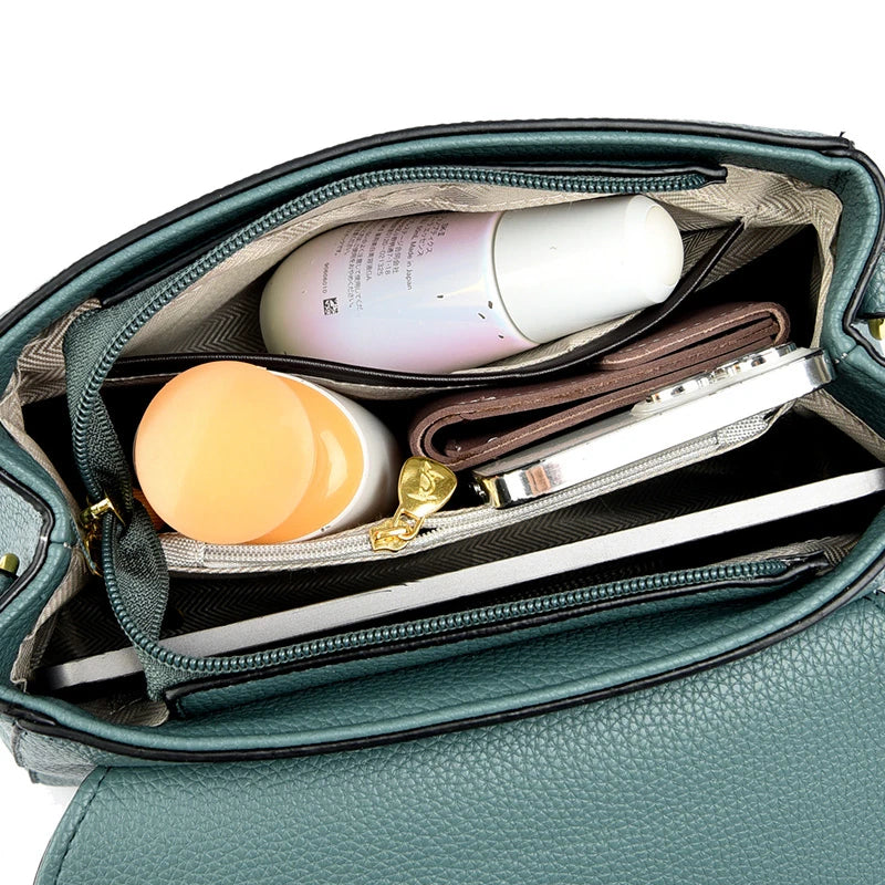 Maxy Fashion Handbag for Women High Quality Leather Handbags Ladies Shoulder Messenger Bags Designer Elegant Crossbody Bag Female