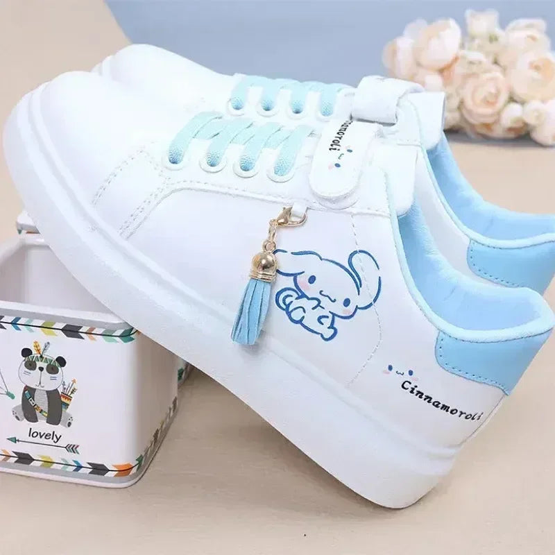 Maxy New Genuine Sanrio Kuromi Cinnamoroll Children Shoes Girls Heart Cute Anime My Melody Sneakers Soft Bottom Anti-Slip Girls Gifts