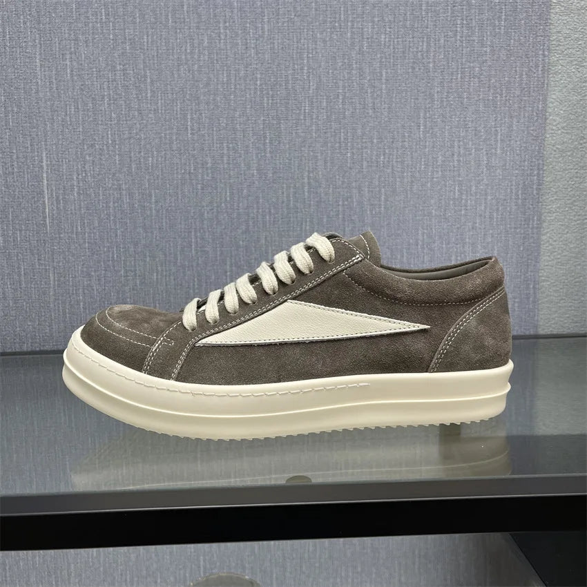 Visco Men Shoes Low Top Women Casual Lace Up Suede Leather Luxury Trainers Vintage Trendy Designer High Quality Sneakers