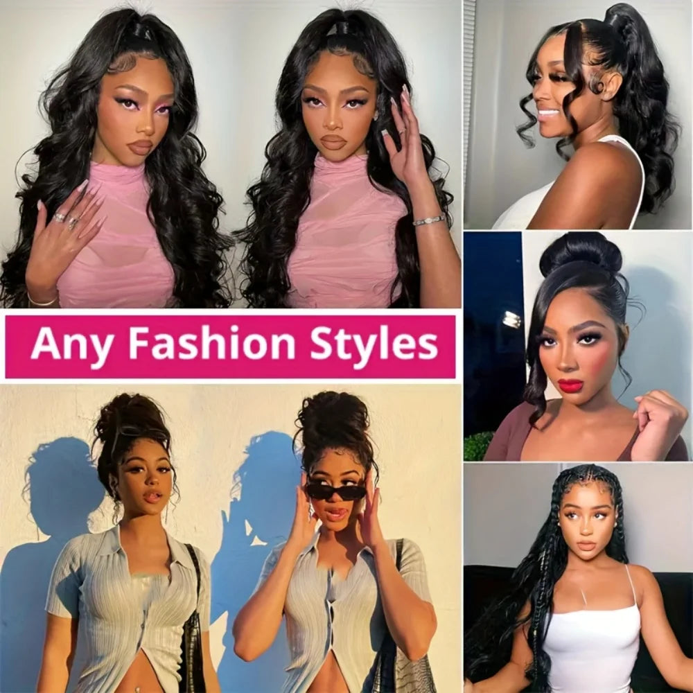 Maxy HD 360 Full Lace Wig with Invisible Strap Human Hair 250% Density Body Wave Lace Front Wig HD 360 Lace Frontal Wig Human Hair