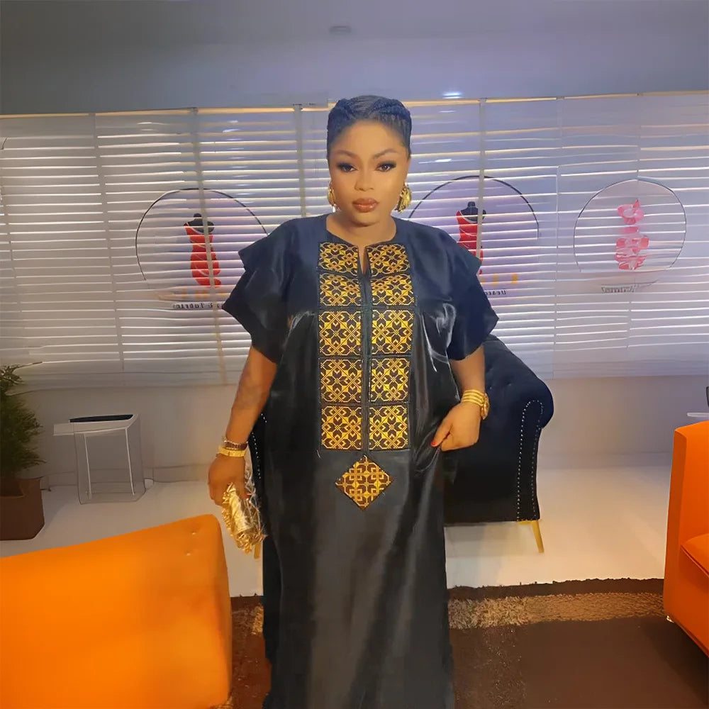 Amay For Women Dubai Luxury Caftan Marocain Evening Party Dresses African Muslim Fashion Dress Boubou Robe Djellaba Femme