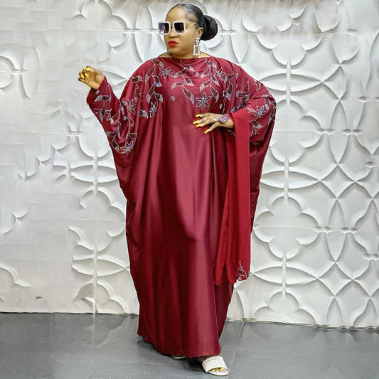Maxy Abayas for Women Dubai Luxury African Muslim Fashion Dress Caftan Marocain Evening Party Dresses Boubou Robe Djellaba Femme