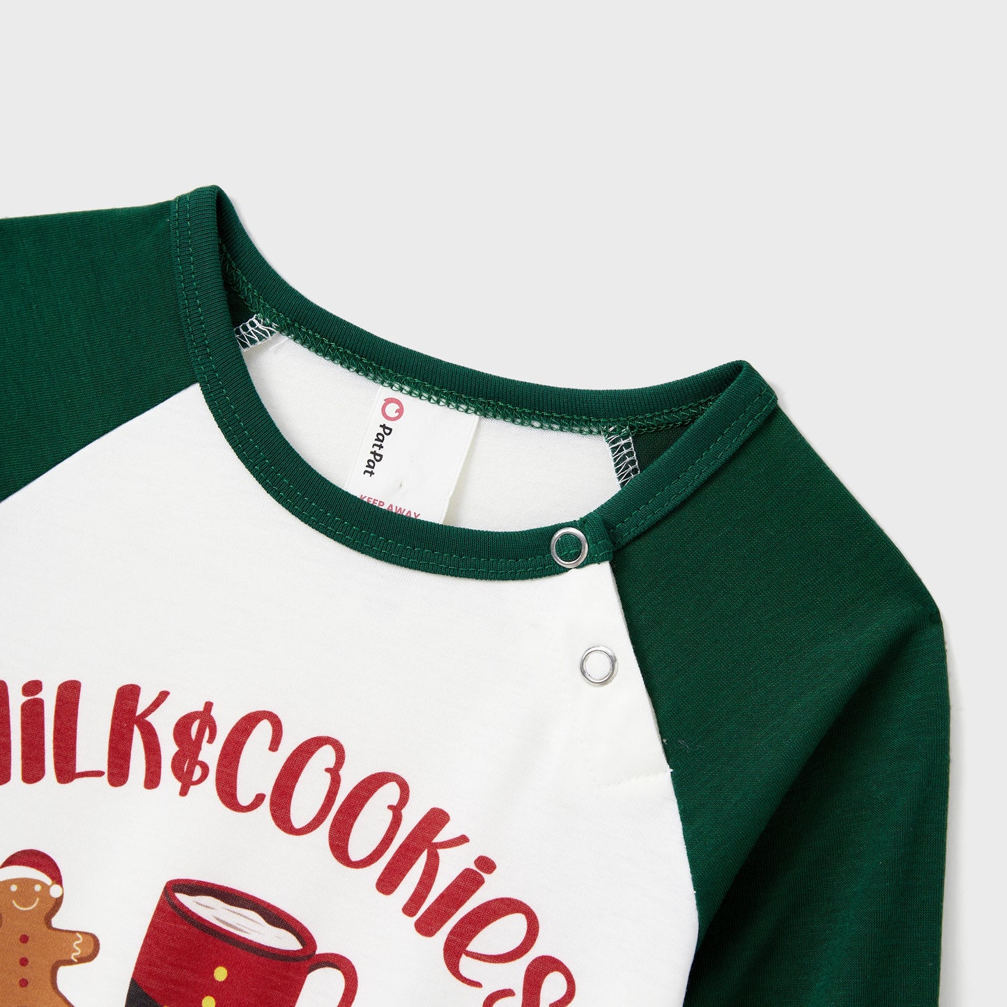 PatPat Christmas Family Pajamas Sets Raglan Sleeves Santa Top Allover Pants Drawstring and Pockets ( Flame Resistant )