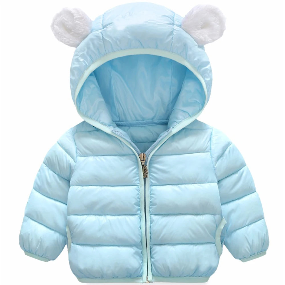 Toddler Kids Autumn Winter Baby Boys Girls Jackets Coats Outerwear Hooded Down Jacket Clothes Parkas Children Cothing