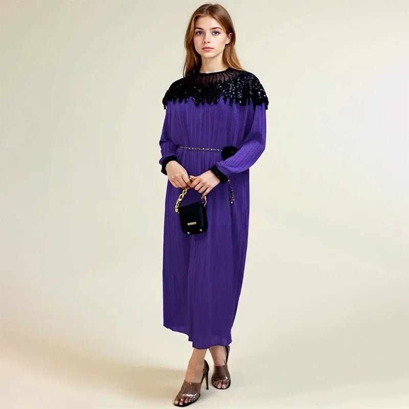 Amay Sequin Plus Size Evening Dresses for Women Luxury Gown Elegant Wedding Party Evening Long Dress Ankara Ladies Clothing