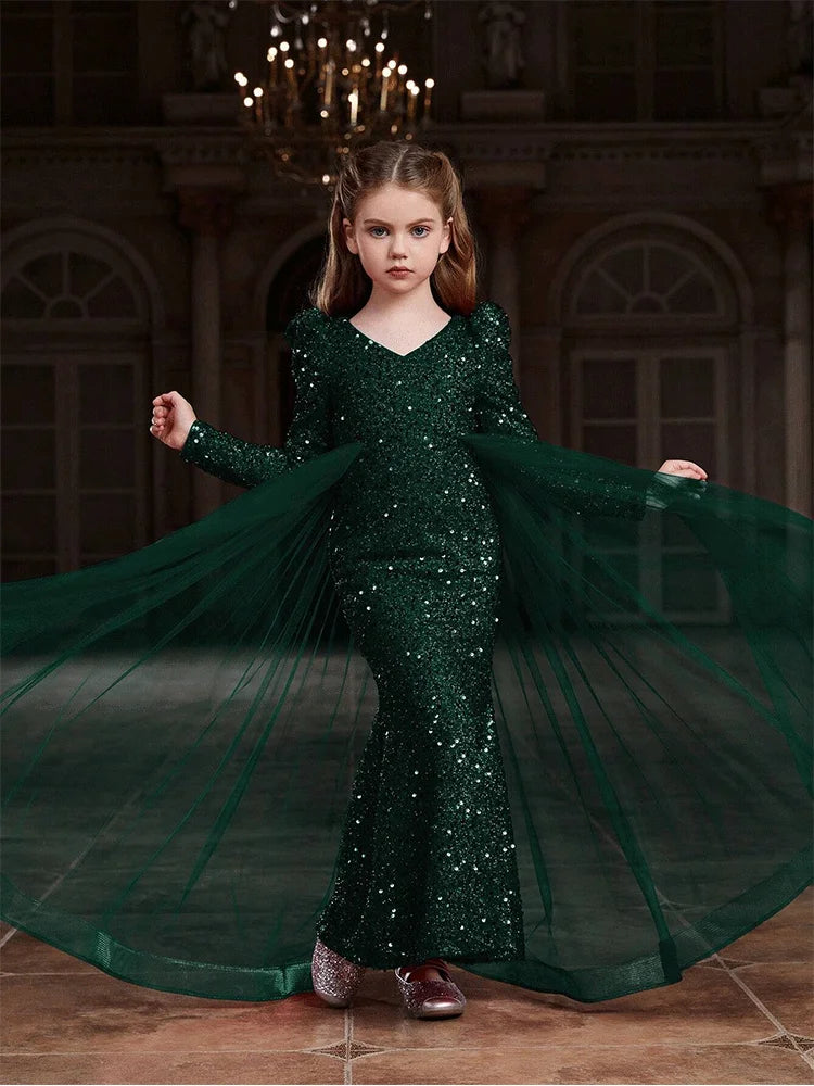 Maxy Princess Flower Girl Dresses for Wedding Flower Girl Dress Ball Gown Tulle Off Shoulder Birthday Wedding Party Dresses