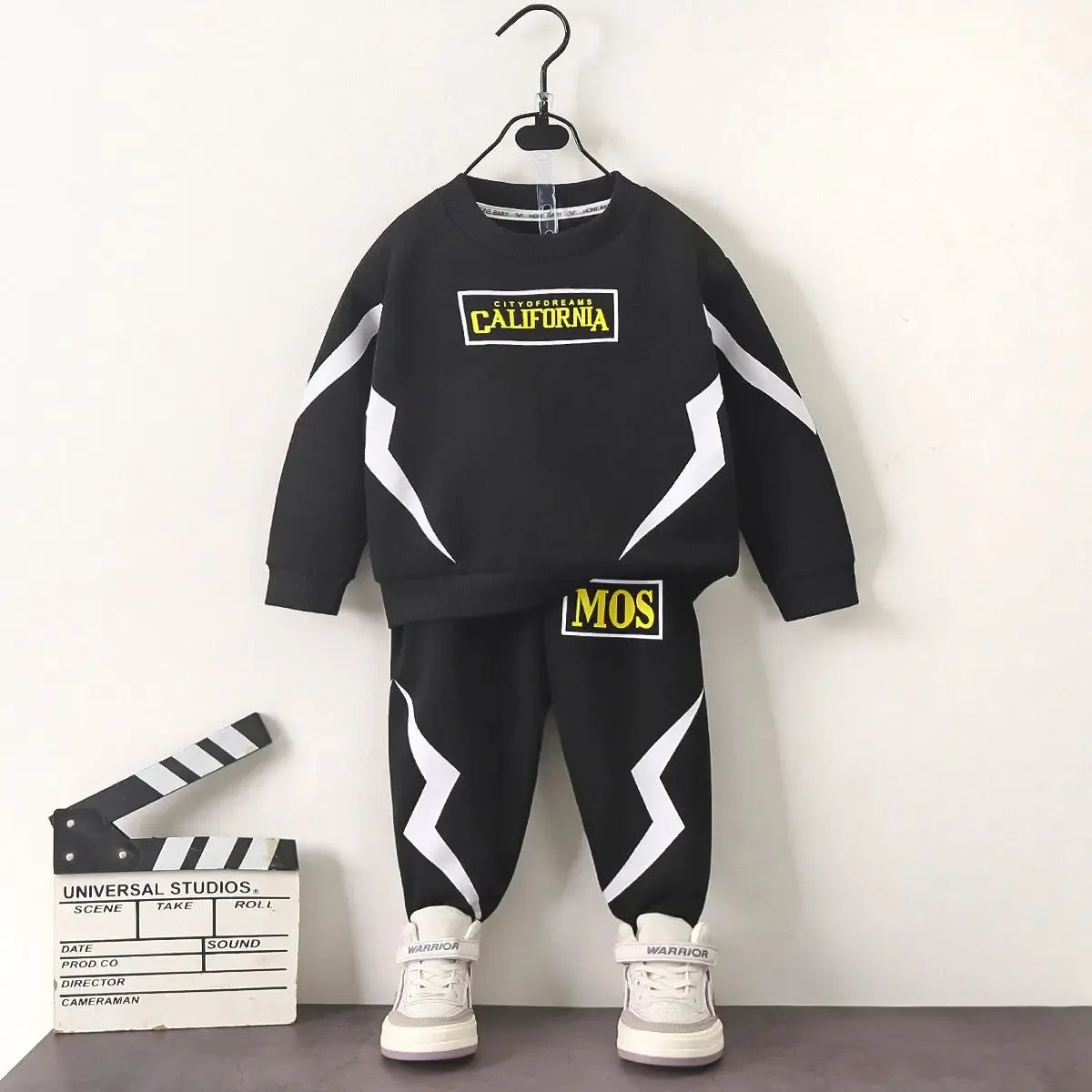 Maxy Autumn Children Boy Clothes Set Letter Printed Sweatshirts Pullover Top and Pants Trousers 2 Pieces Suit Teenage Girls Outfits