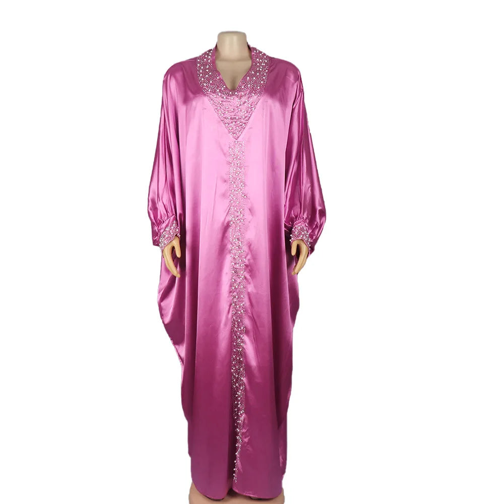 Amay Plus Size Dresses For Women Dubai African Abayas Wedding Party Long Sleeve Robe Turkey Wears Boubou Femme Style Africain