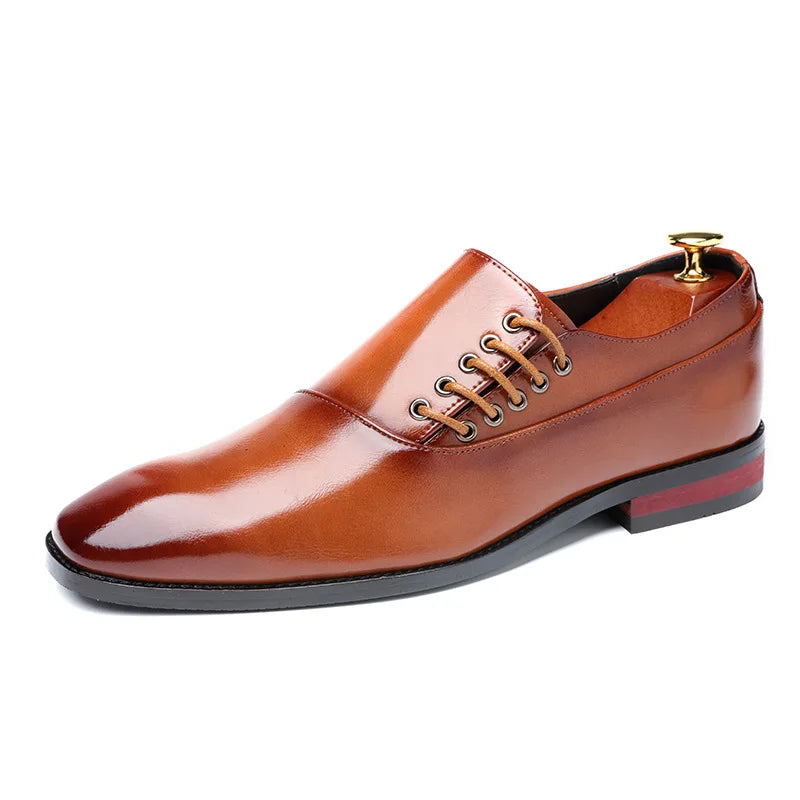 Amay  High Quality Handmade Oxford Dress Shoes Men Genuine Cow Leather Suit Shoes Footwear Wedding Formal Italian Shoes