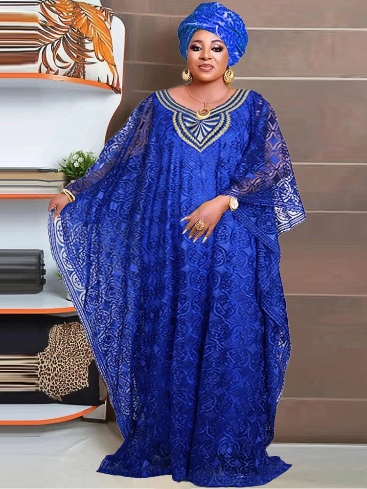 Amay Traditional Lace Dress Plus Size 2 PCS Set Clothing Party Evening Gown Dubai Turkey Women Kaftan Hijab Abayas