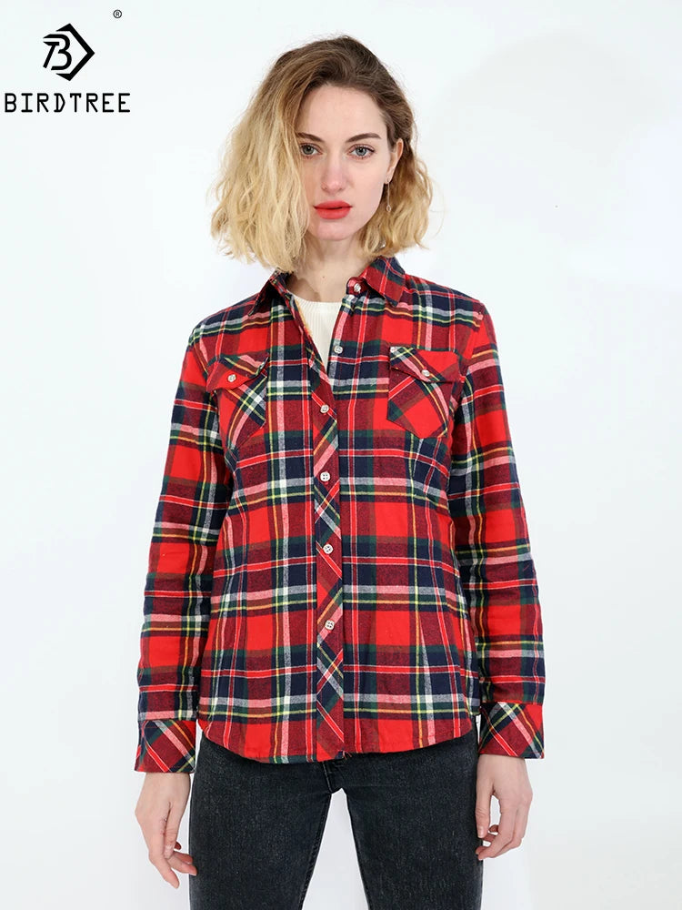 Maxy Women Plus Velvet Thicken Plaid Shirts Winter Warm Coat Jacket Brand Woman Clothes Fleece Tops Female Casual Outerwe T26701J