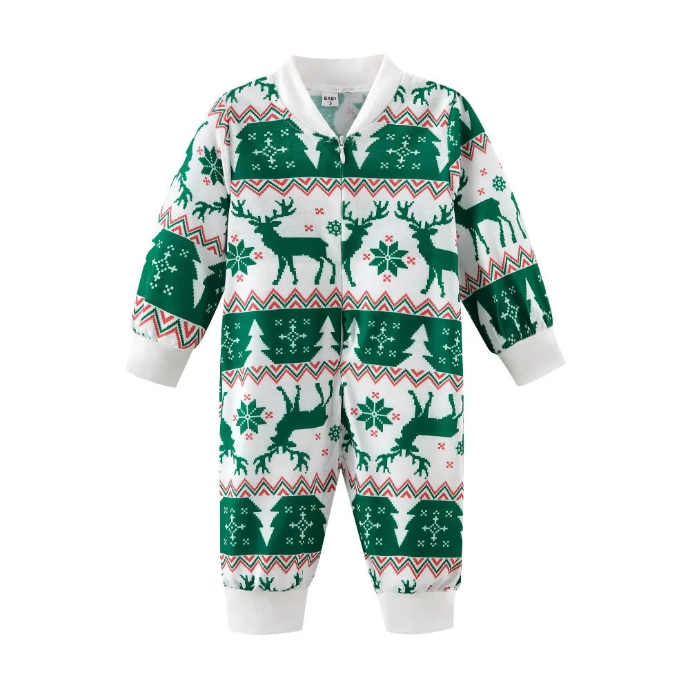 Pajamas Christmas Family Mother Daughter Father Son Kids Newborn Mom Baby Christmas PJS Xmas Matching Family Look Outfits