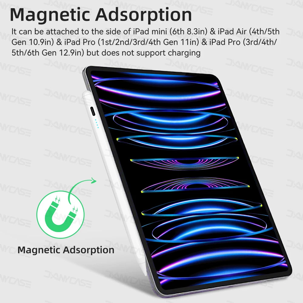 Maxy Apple Pencil Palm Rejection Power Display Ipad Pencil Pen For iPad Accessories 2022 2021 2020 2019 2018 Pro Air Mini Stylus