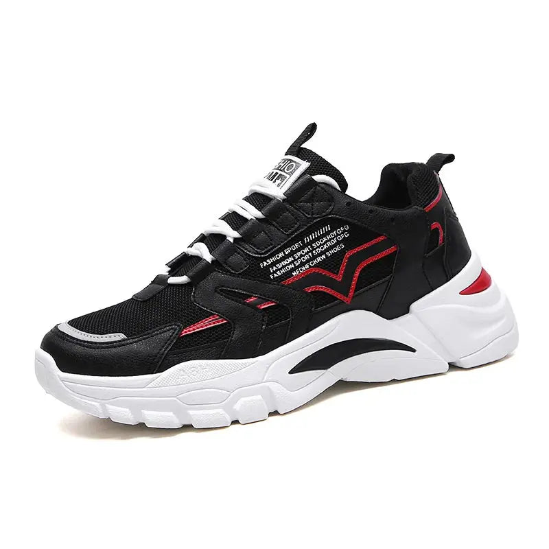 Amay Big Size Chunky Height Man Sneakers Women Sport Shoes Man Running Shoes Men Sports Shoes for Boys Black Blue White Toning D-753