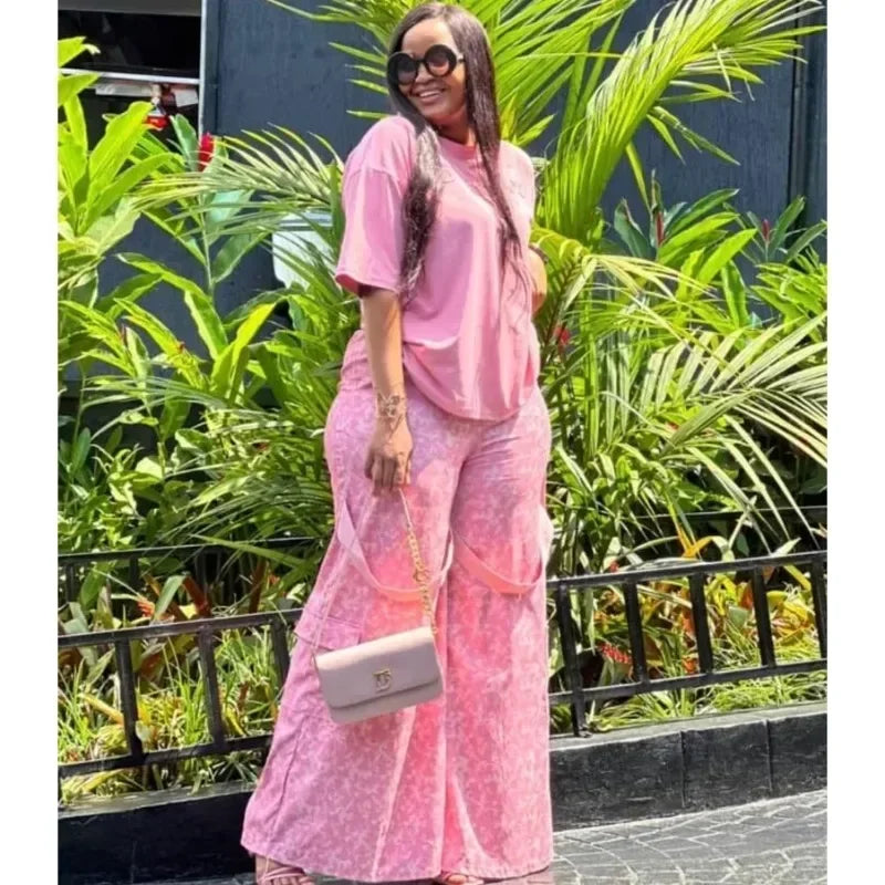 Amay 2 Piece Women Sets Dashiki New Arrival Summer Autumn Matching Sets Two Pieces Sets Top Pants Suits Outfits Clothing