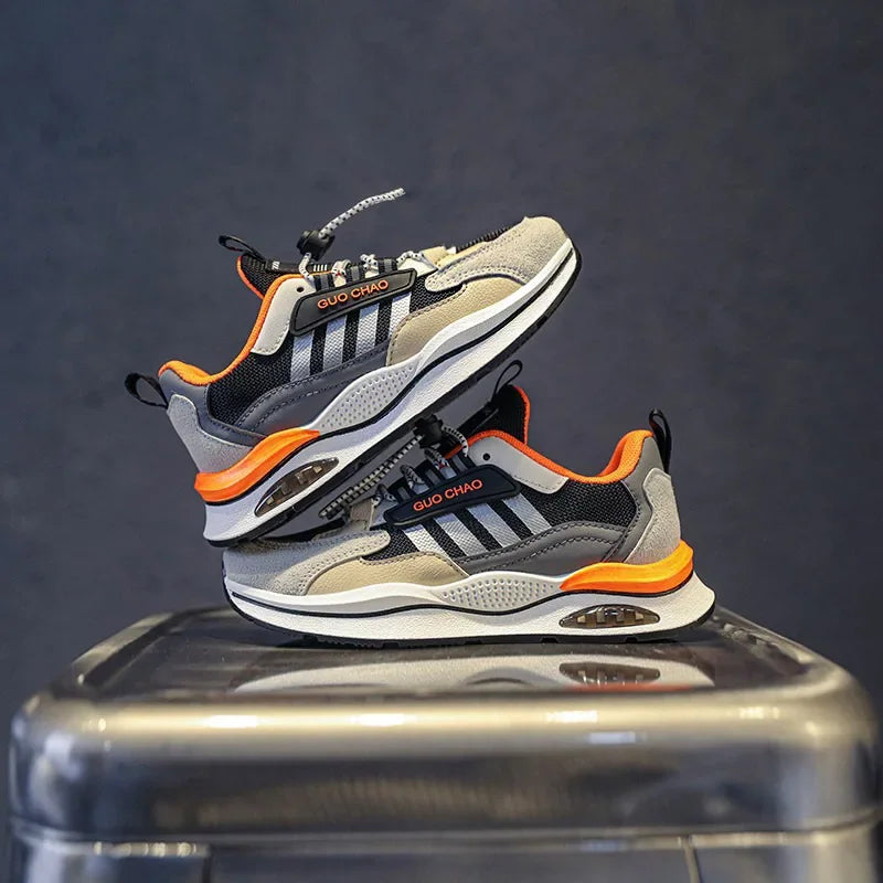 Maxy Children Sneakers Boys Casual Sneakers Kids Autumn New Mesh Breathable Casual Running Shoes Toddlers Design Platform Tennis Shoe