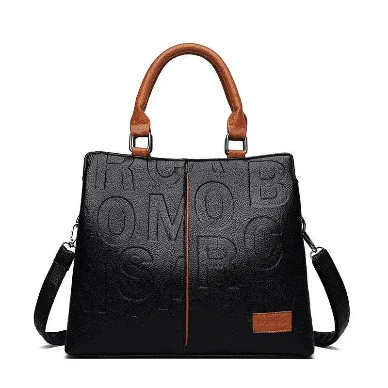 Maxy PU Leather Casual Crossbody Bags for Women Ladies Luxury Designer Tote Handbag Female Large Capacity Travel Shoulder Bag