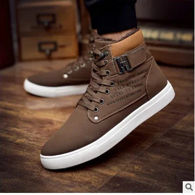 Visco Men Vulcanized Shoes Spring/Autumn Male High Quality England Frosted Suede Casual Green Footwear Winter Comfortable Large Size