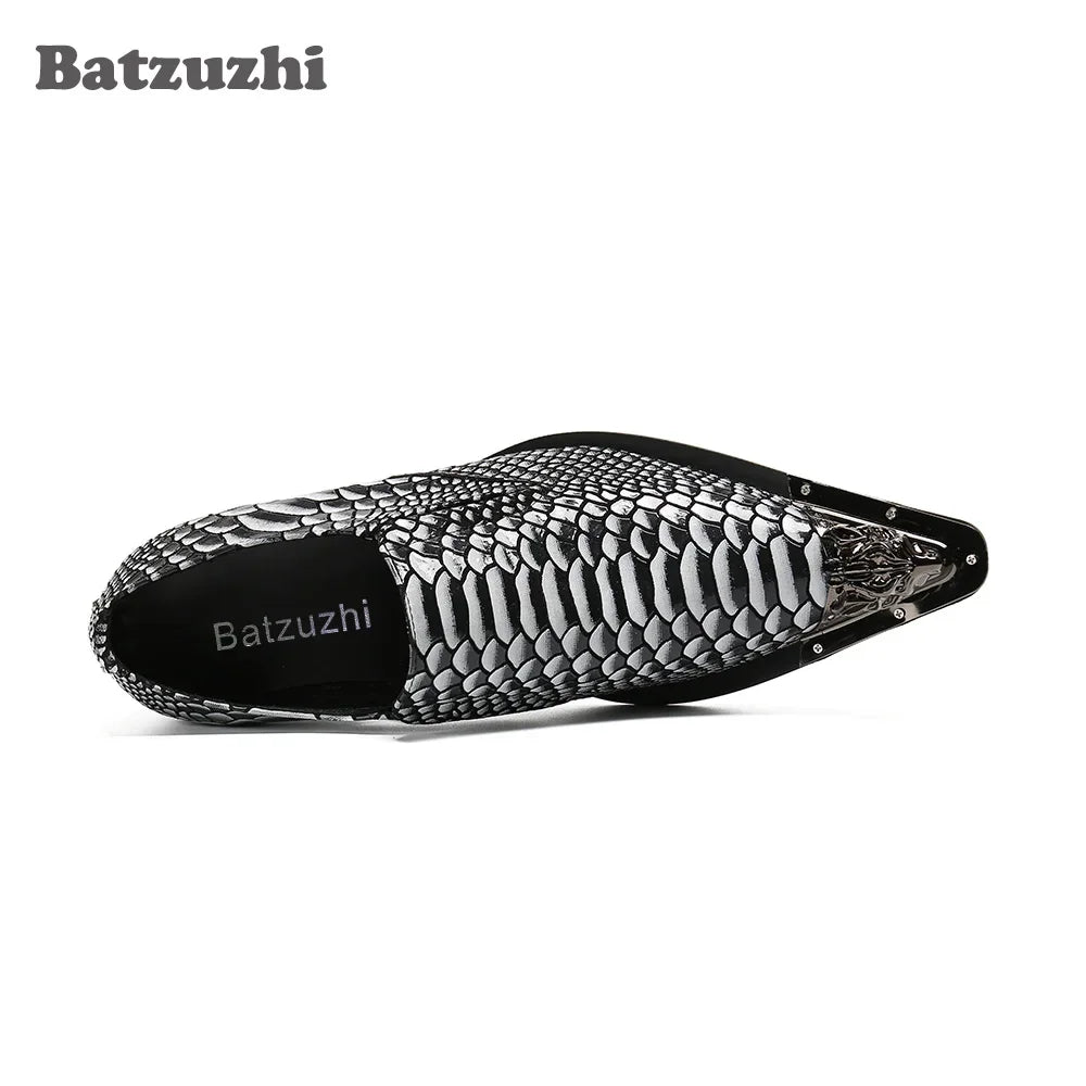 Amay Italian Style Men's Shoes Oxfords Formal Leather Dress Shoes Men Pointed Toe Personality Party & Business Footwear!