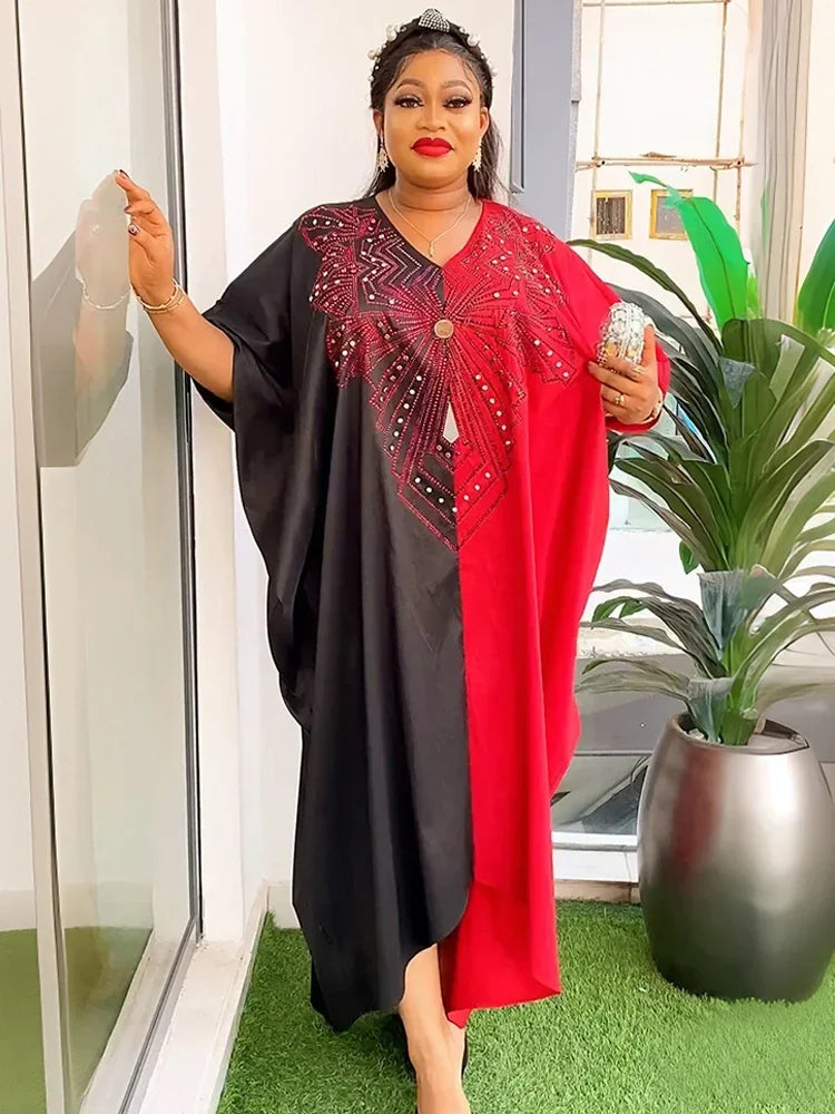 Momsey White Dresses for Women 2024 Elegant Party Evening Gown Turkey Wedding Boubou Ankara Robe Clothing