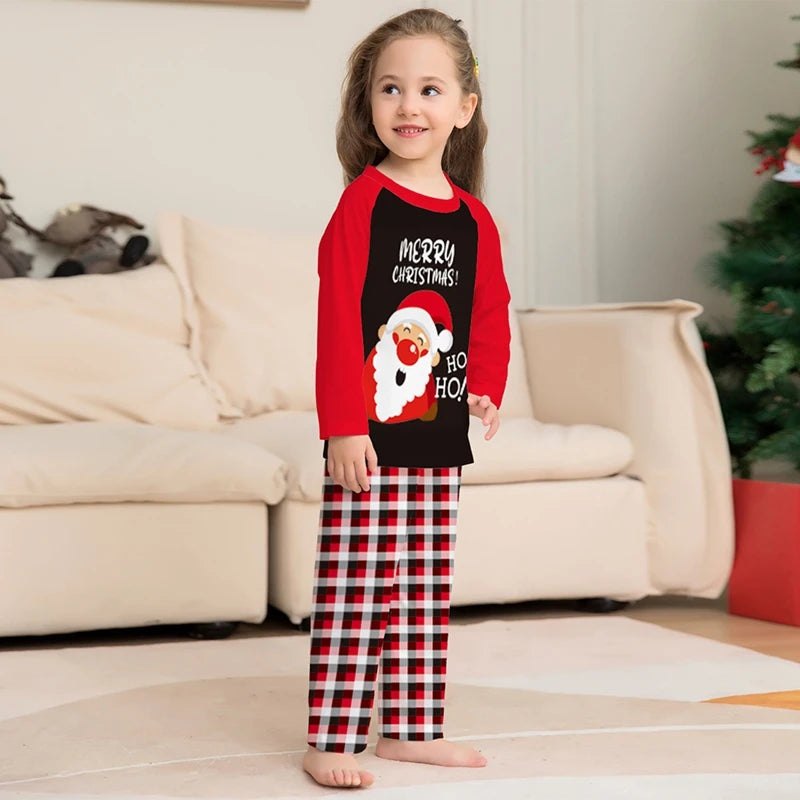 Fashion Comfortable Long Sleeve Pajamas Sets Christmas Loungewear Soft to Wear Festive Design Easy to Wash Homewear