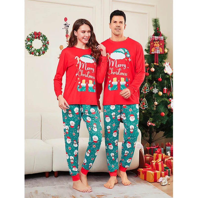 Maxy Christmas Matching Family Pajamas Outfits Adult Kids Father Mother Clothes Xmas Sleepwear Baby Boy Girl Pyjamas Family Look