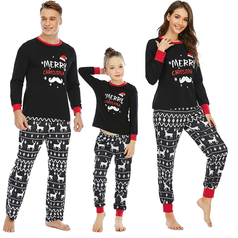 Maxy Christmas Family Matching Clothes Mother Daughter Pajamas Father Son Sleepwear Kids Adult Xmas Costume Pajamas Party Clothing