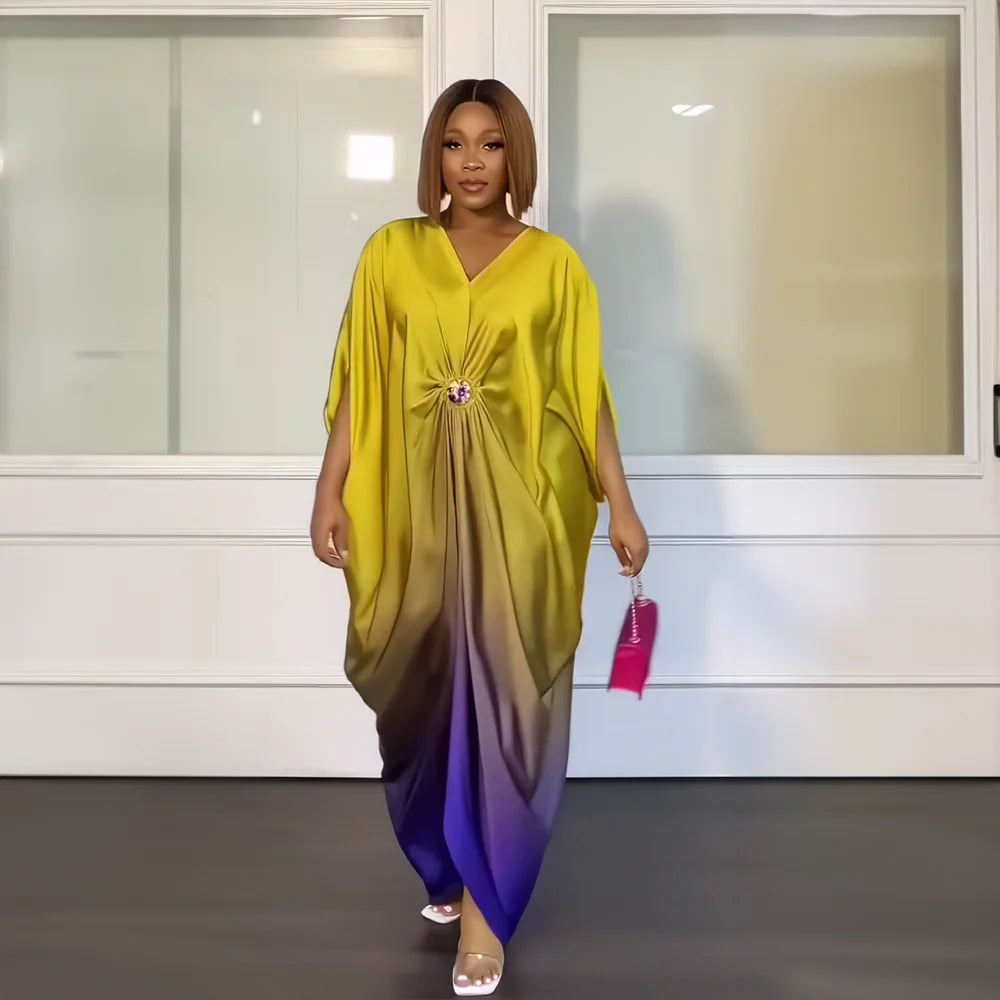 Maxy Summer African Fashion Design Sleek rayon dress Nigeria's latest abaya