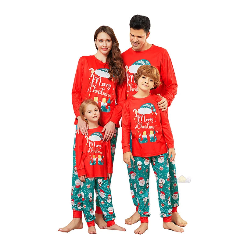 Maxy Christmas Matching Family Pajamas Outfits Adult Kids Father Mother Clothes Xmas Sleepwear Baby Boy Girl Pyjamas Family Look