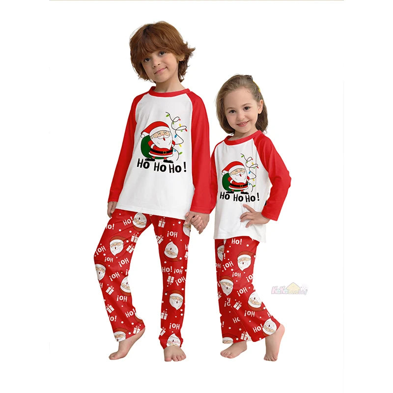 Christmas Max Outfits Family Matching Pajamas Adult Kids 2024 New Xmas Pyjamas Clothes Set Baby Rompers Casual Sleepwear Family Look