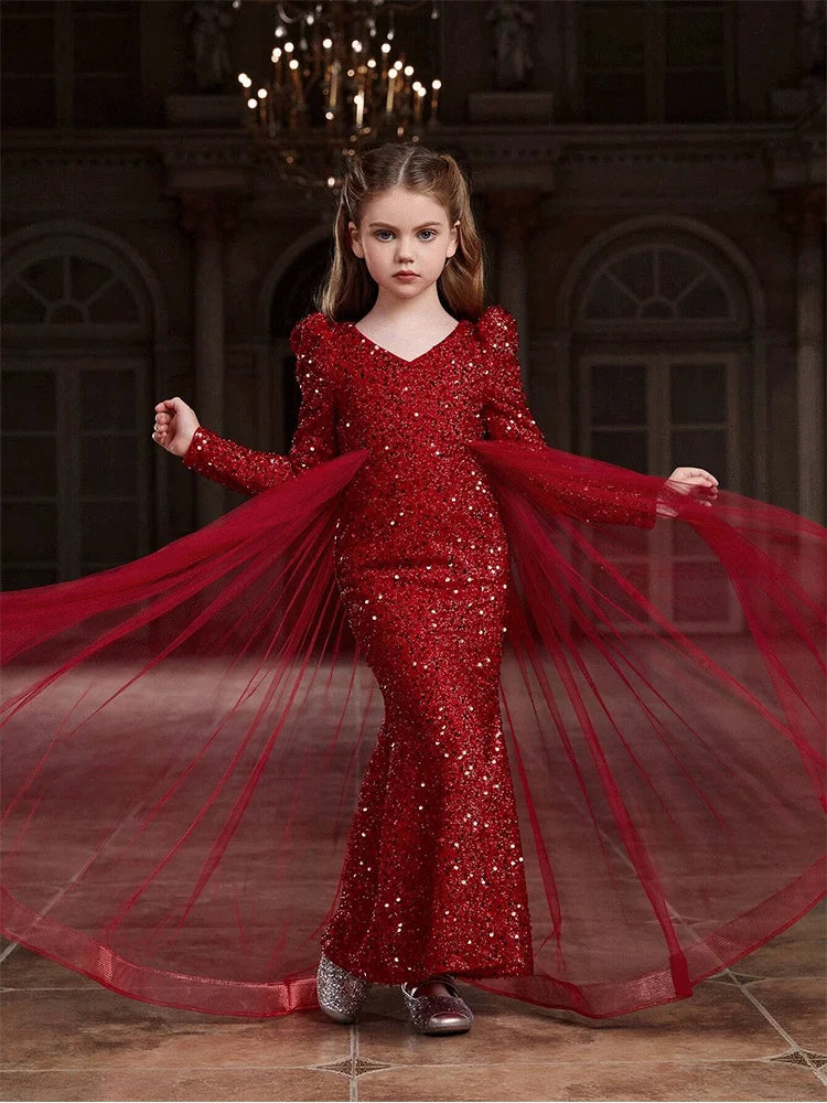 Maxy Princess Flower Girl Dresses for Wedding Flower Girl Dress Ball Gown Tulle Off Shoulder Birthday Wedding Party Dresses