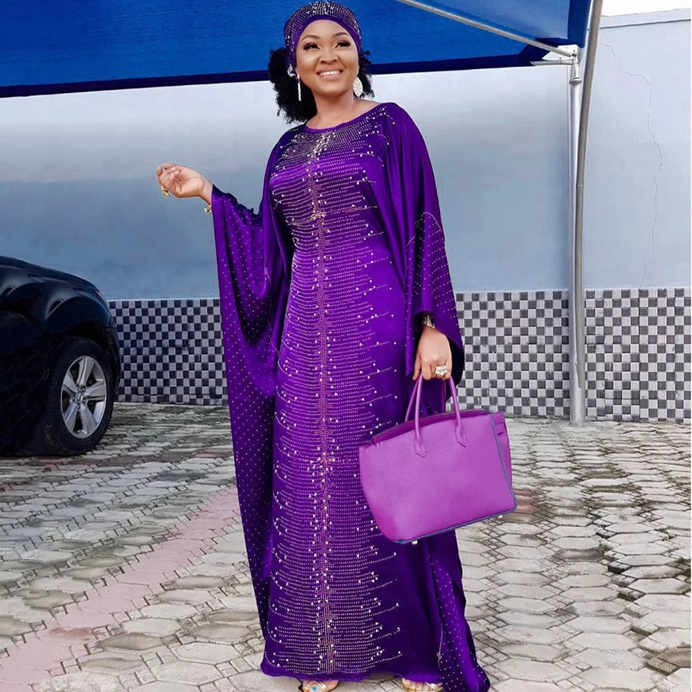 Amay Dresses for Women Plus Size Lady Clothes Dashiki Ankara Outfits Gown Kaftan Muslim Wedding Party Long Maxy Dress