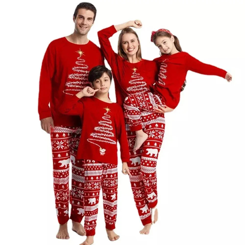 Fashion Women Men Family Christmas Pajamas New Year Costume Children Mother Kids Clothes Matching Outfits Christmas Pajamas Set